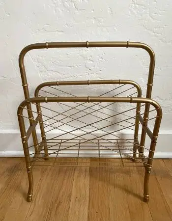 Vintage Metal Magazine Holder