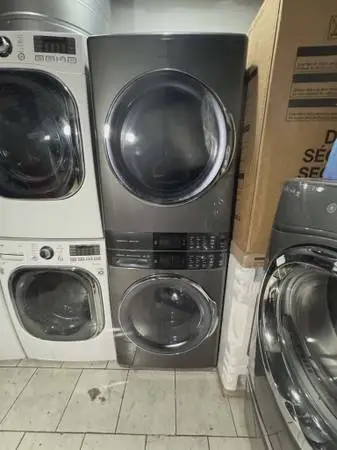 Electrolux steam 27 stackable washer and gas dryer
