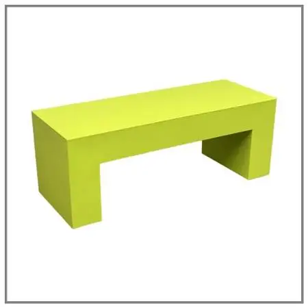 New Lella & Massimo Vignelli For Heller Vignelli Bench, Outdoor