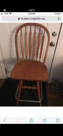 Wooden Swivel Chair