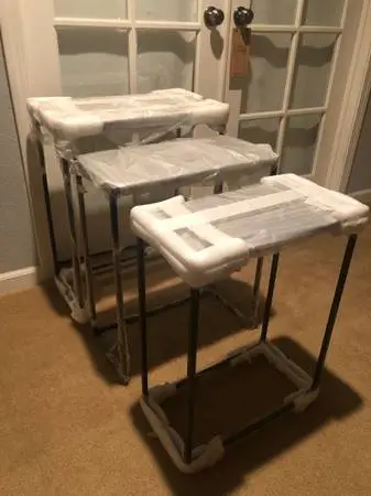 Renwil Manisa Aluminum and Iron Accent Tables (Set of 3) (New in Box)