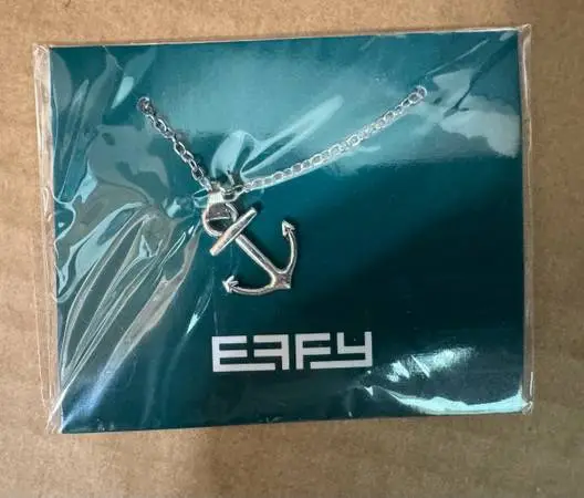 Anchor Pendant Necklace by EFFY (silvertone) — NEW!