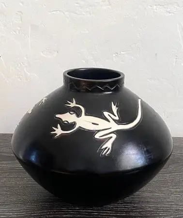 Vintage Signed Salamander Red Clay Pot/Vase