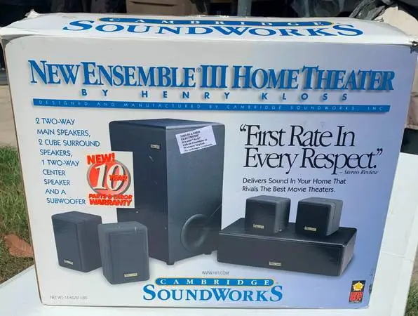 Cambridge Soundworks Home theater by Henry Kloss