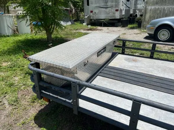 Utility Trailer with Aluminum Toolbox and Aluminum floor- $1,500 OBO
