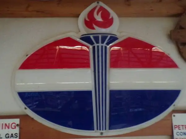 Old Standard Oil Flame Sign - NOS?