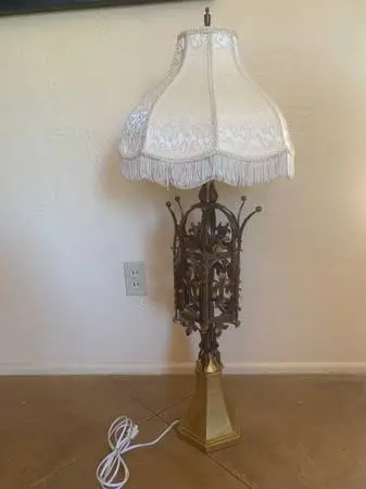 Frederick Cooper Gothic Revival Lamp Vintage With Shade