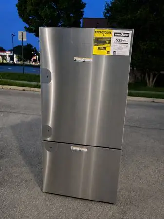 Brand new 32 fisher & paykel bottom freezer refrigerator