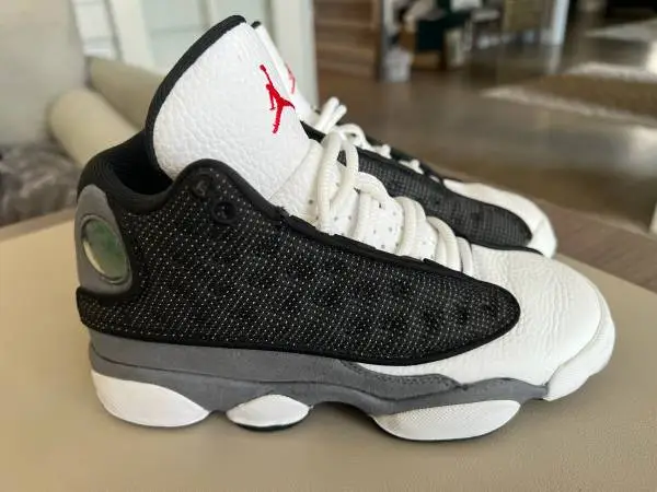 Nike Air Jordan 13 Retro Black White Youth 3.5Y Womens 5