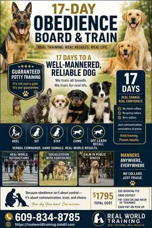 🐕🦺 MANHATTAN DOG TRAINING – PROFESSIONAL BOARD & TRAIN SINCE 1979