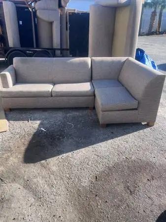 Sleeper Sofa Light Grey Two Piece But Small