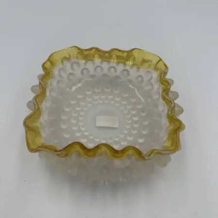 Francisware frosted Amber Hobbs & Brockunier Berry Dish- 4.5X4.5X2H