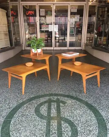Mid Century Modern Heywood Wakefield Side Tables