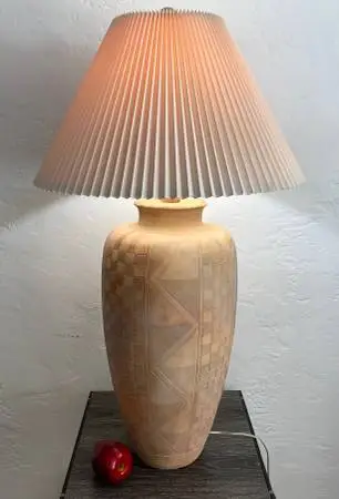 Rare Find Huge Vintage Table Lamp By Casual Lamps of California, 1988