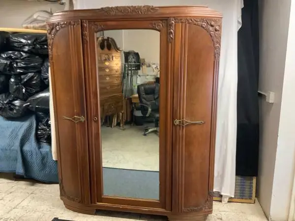Antique walnut armoire