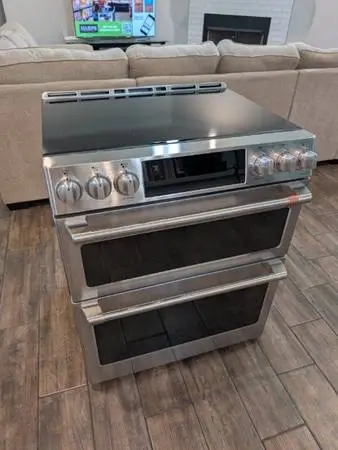 Café 30 Smart Induction Double Oven Range - Stainless Steel
