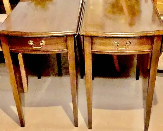 Mid century Tall pair of night stands -(opens up) great find!