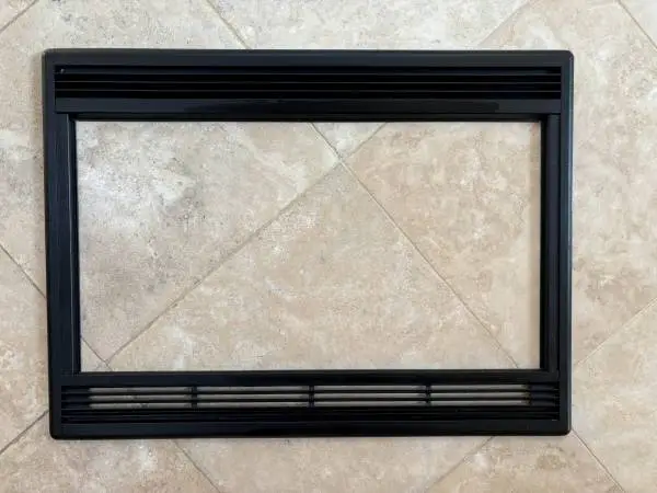 Microwave oven trim kit cover