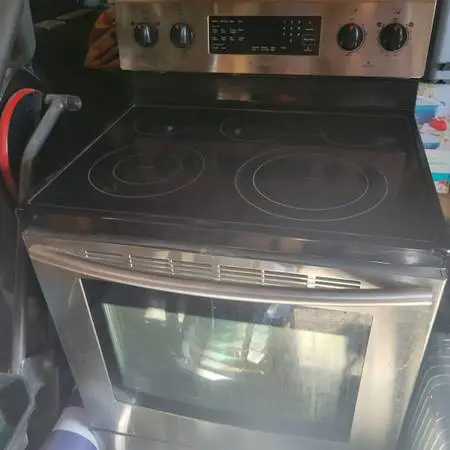 Samsung glass top range