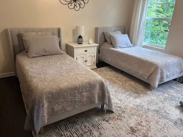 NEW Twin Platform Bed and NEW Memory Foam Mattress