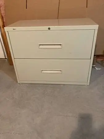 COMMERCIAL 2 DRAWER LATERAL FILE CABINET
