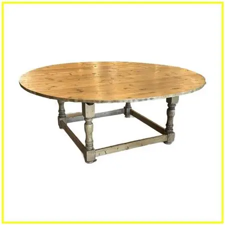 Irish Pine Wood Display/dining Table, 78 Inches
