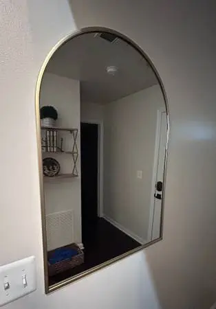 NEW Gold Arched Mirror