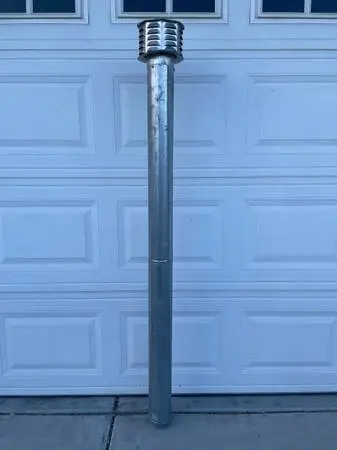 GAS VENT CAP With Flow Duct Pipe