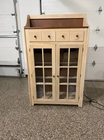 Canadel Wood Lighted Display Case
