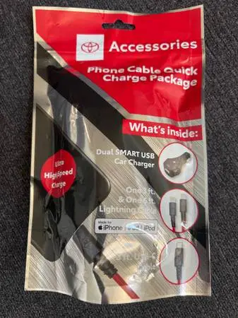 Toyota Phone Cable Quick Charge Package