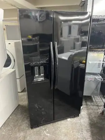 Kitchenaid Black Refrigerator - side by side