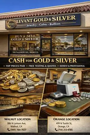 Cash for Gold & Silver –Storefront – Walk In Today