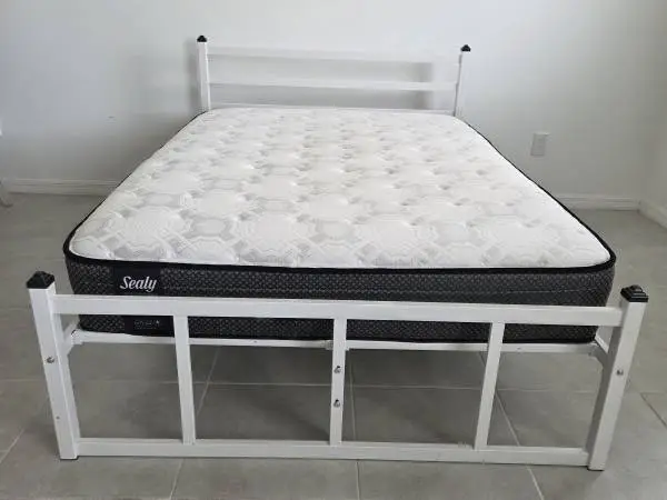 Sealy Full-Size Mattress & Metal Bed Frame