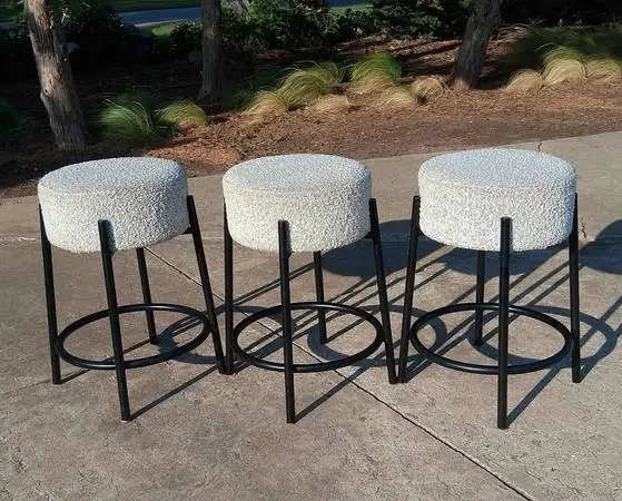 Modern CB2 Peg Upholstered Counter Stools / Bar Stools