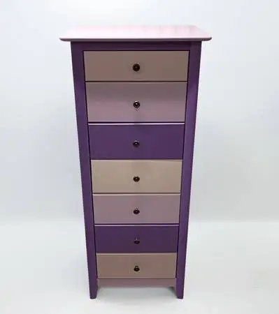 Lingerie Chest of Drawers Tall Dresser - SOLID CHERRY