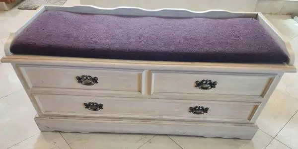 Solid Wood Light Oak Cedar Storage Chest & Entryway Bench