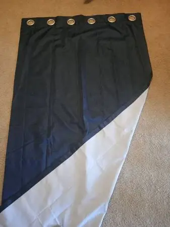 Blackout curtains dark navy blue