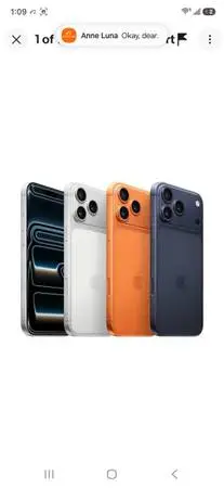Iphone 17 Pro Max, Orange, Like New