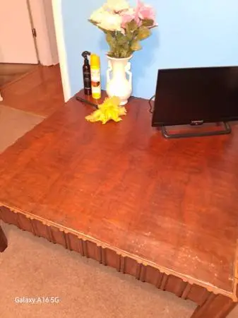 Downsizing selling three vintage tables solid wood
