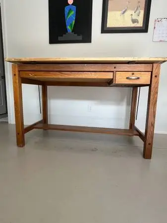Drafting Table - Oak
