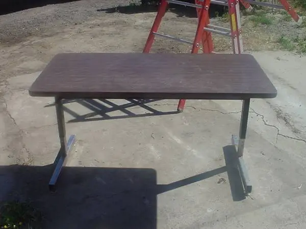 adjustable height table 2ft by 4ft