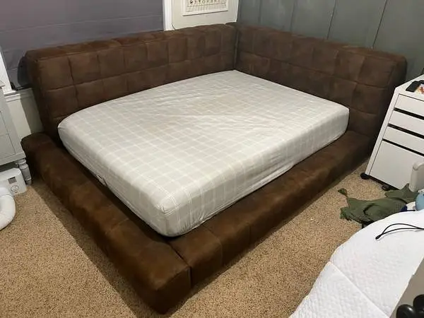 Pottery Barn Upholstered Corner Full Bed