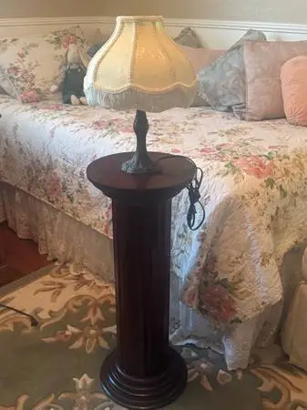 Wood Plant Column or Statue Column