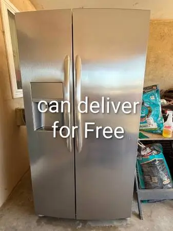 Free Delivery--- Stainless Steel Side by Side Refrigerator