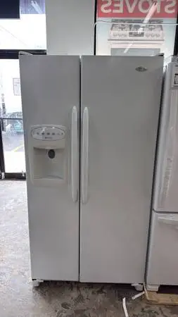 WHITE SIDE BY SIDE REFRIGERATOR
