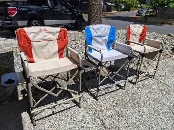 🌞SET of 3 BASS ECLIPSE CAMP CHAIRS-Excellent Condition!