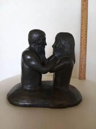 Amazing table top real Bronze Sculpture