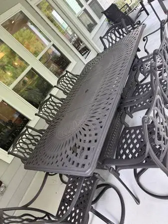 Large Steel Picnic Table
