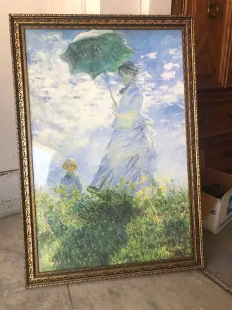 Framed painting