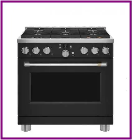 Café 36 Freestanding Dual Fuel True Convection Range Matte Black